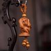 Animal Creative Fengshui Ethnic Lucky Mascot Gift Car Key Ring Chinese 12 Zodiac Keychain Engraving Wood Keyring