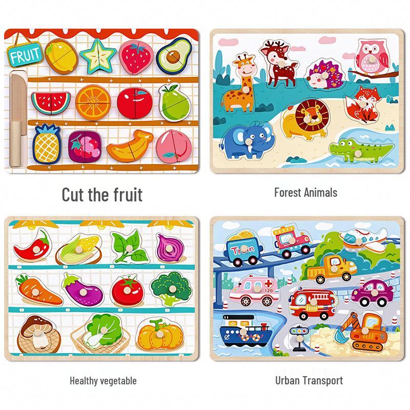 Baby Shape Matching Blocks Puzzle for Toddlers - Educational Toys for 1-Year-Old Boys and Girls