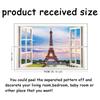 1set PVC Wall Stickers Wall Decoration Building 350x900mm 2 sheets/set