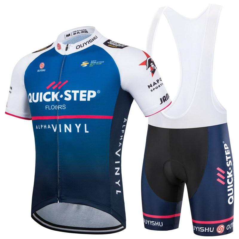 Mens Cycling Jersey Bib Shorts Set Quick Dry Breathable Road Bike Outfit Ride