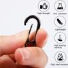 5Pcs Mini Carabiner D-Ring Key Chain Spring Clips Aluminium Alloy Hang Buckle Survival Outdoor Camping Keyring Tool for Bag