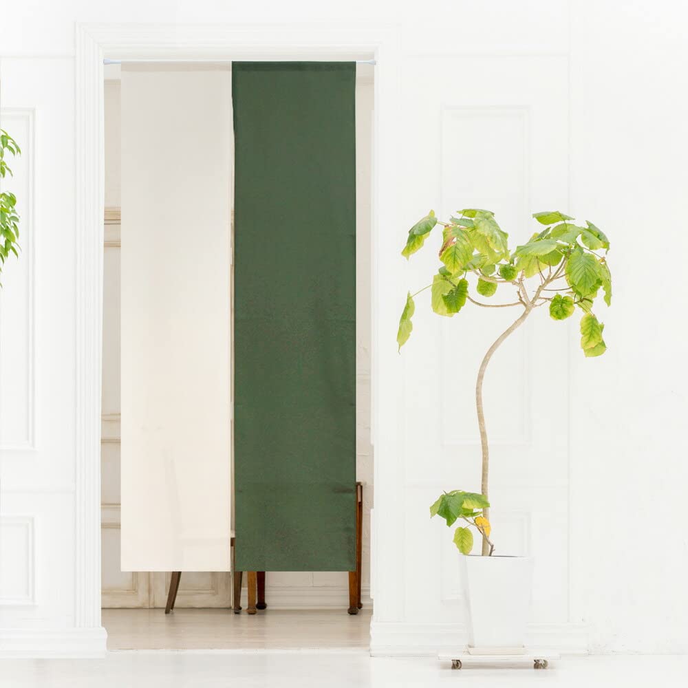 

Noren Kobo Noren Solid 72cm 170cm Room Privacy Japanese Deep Product 94807 Curtain, Color, Natural, Simple, Long, Wide, Long, Divider, Screen, темно-зеленого