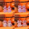 Pumpkin Basket Earrings 1 Pair Acrylic Halloween Earrings, Cute Pink Ghost Dangle Drop Holiday Costume Jewelry for Women Pendant
