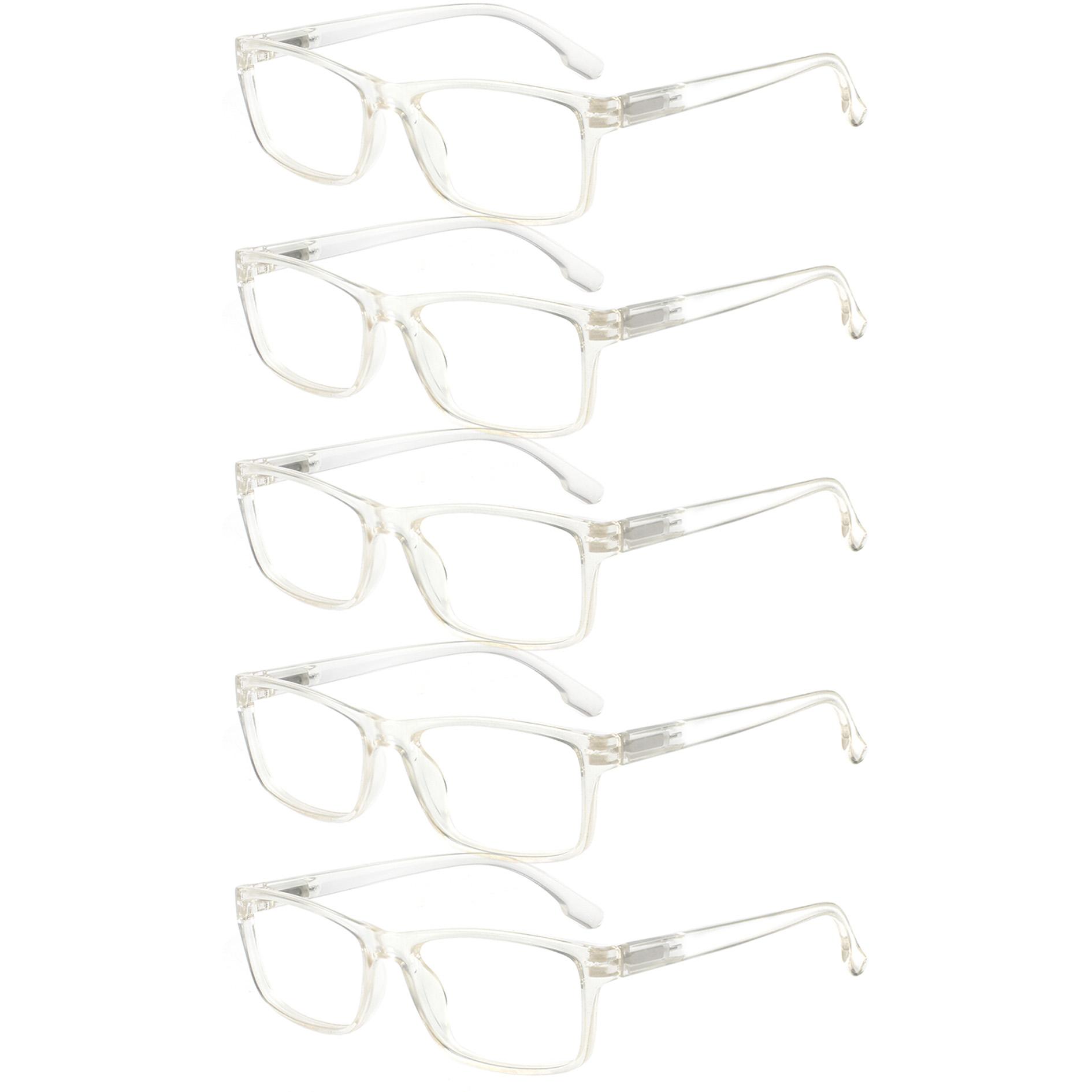 

TUREZING Presbyopia Eyeglasses Cozy to Wear- Diopter Eyeglasses Men and Women Blue Light Blocking Flexible Spring Hinge 2.5