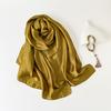 Solid Color Headscarf Long Scarf Women'S Silk Scarf Hot-Selling Scarf Scarf Shawl Multi-Purpose Hijab