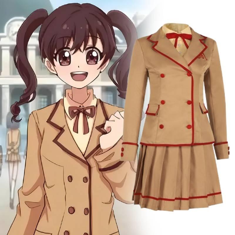 Entzückendes, von Anime inspiriertes Erdbeer-Cosplay-Outfit mit JK-Schuluniform