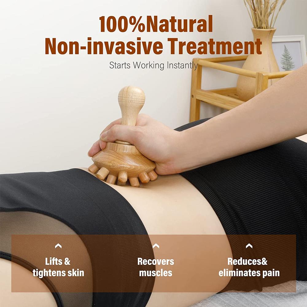 1Pcs Professional Wood Therapy Massage Tools For Body Shaping,Lymphatic Drainage Massager Body Sculpting Tools For Muscle Pain