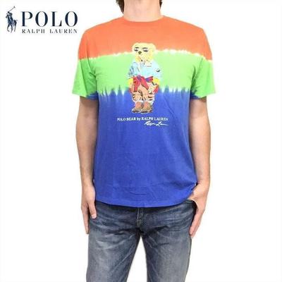 Used New Genuine Polo Ralph Lauren Polo Bear Tie Dye T-Shirt Boys XL
