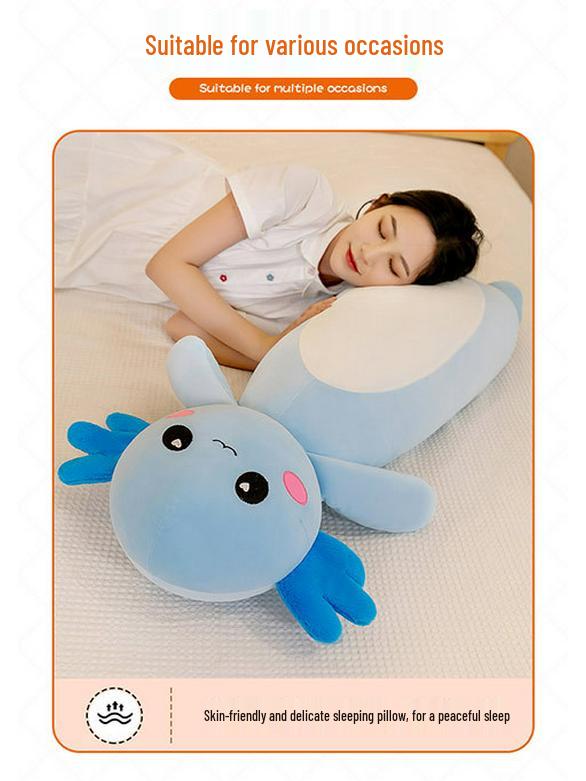 Four-Color Salamander Plush Pillow - Cute Long Doll