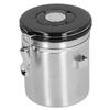 Coffee Beans Sealing Jar Canister Container with Exhaust Valve Spoon for Home KitchenSilver