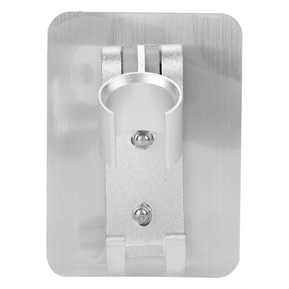 Nastavitelný hliníkový stříbrný držák držáku sprchové hlavice základna s háčky