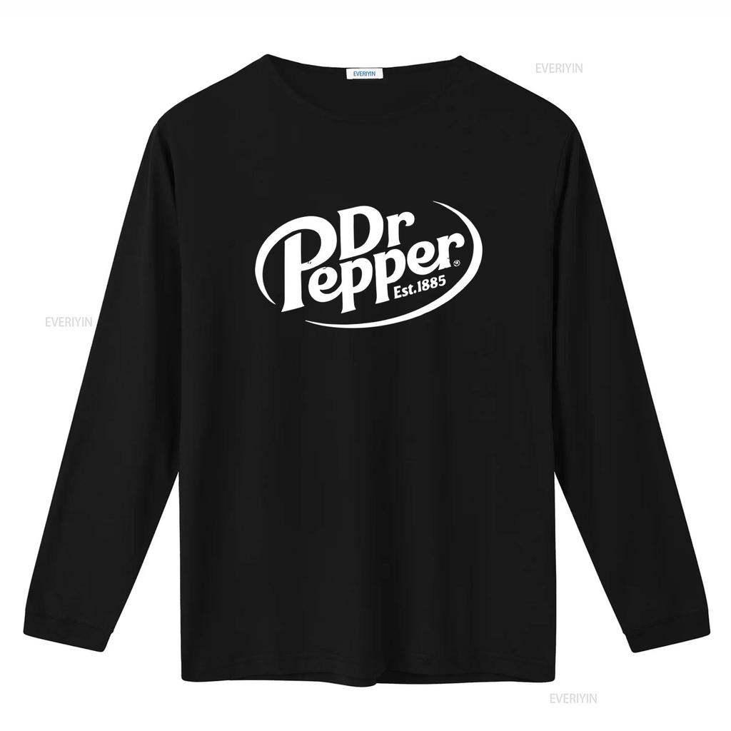 Dr Pepper Męska Koszulka z Klasycznym Logo Nowa L 2XL Założona 1885 Styl Vintage vintage Płukana Unisex Oddychająca streetwear homme