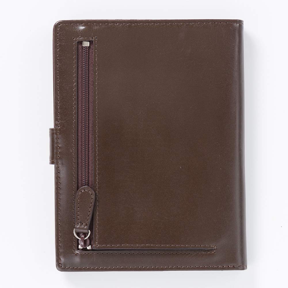 Snovist Leather Medical Card Medical Visit Wallet Made in Japan Men's Holder, Easy-to-See BIZ, (Brown)