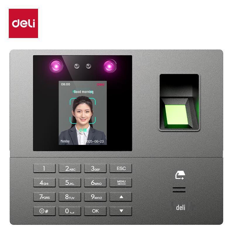 Deli AH106C Smart Cloud Multi-Recognition Time Clock