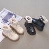 Girls Martin Short Boots Children's Cotton Shoes 2025 Autumn and Winter New Snow Boots Velvet Leather Boots Winter Princess