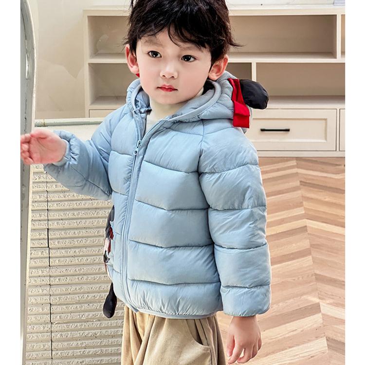 Kinder Nezha verdickte kurze Baumwolljacke Herbst und Winter Jungen niedliche Cartoon-Print Mäntel Mädchen warme Kapuzenjacken