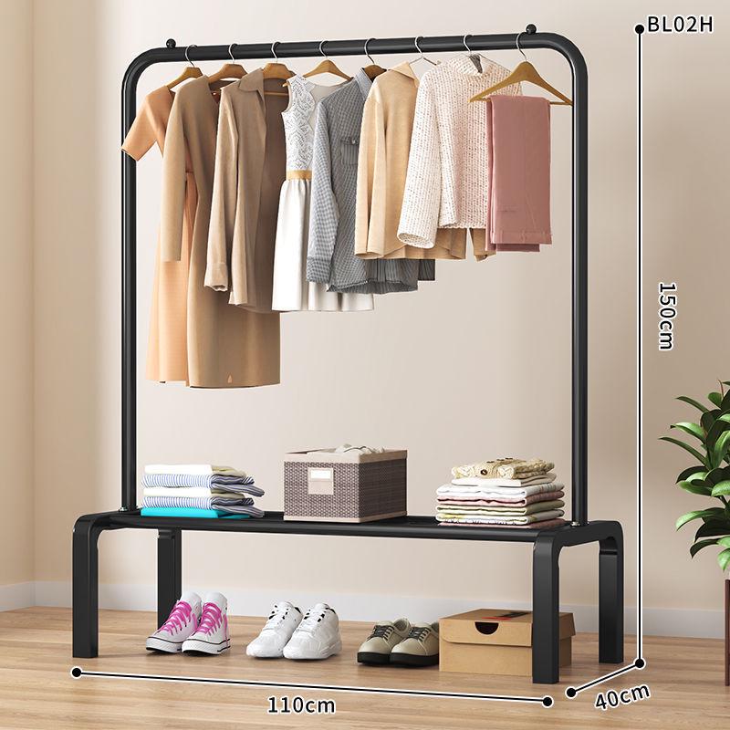 Multi-Functional Clothes Rack: Standing Drying & Coat Hanger for Bedroom, Dorm, or Balcony.