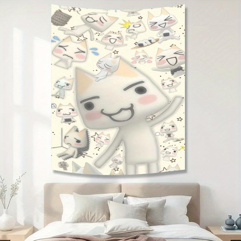 

VIKAMA Japanese Cure Cartoon Decorative Tapestry anime Childrens Room Soft Cute Funny Style Room Decoration Home Decoration 74x94cm(29x37in)