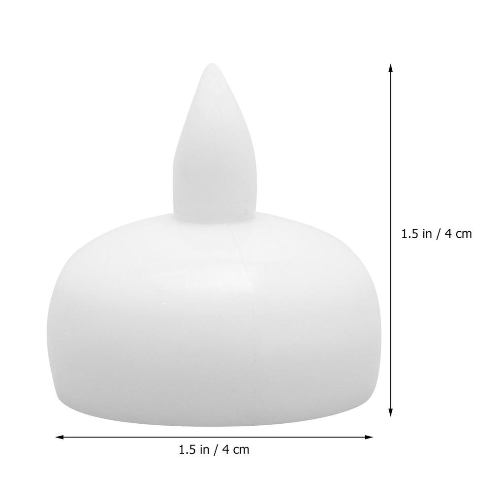 2Pcs Floating LED Lights Waterproof White for Home Wedding Party Decoration Electronic Tea Lights