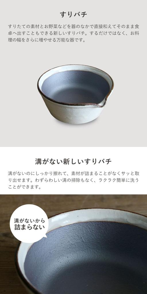 Kamoshika Tool Shop Mortar and Pestle, Made In Japan, Banko Ware Ceramic, Flat Bottom (Black Mortar and Pestle)