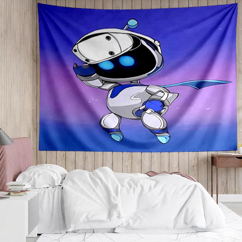 Astro Bot2 Tapestry for Bedroom Aesthetic Classroom Tapestries Wall Hanging for Living Room Dorm Office,Ideal Creative Gift