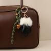 Handbag Charm With Plush Gloves And Bell For Winter Accessories