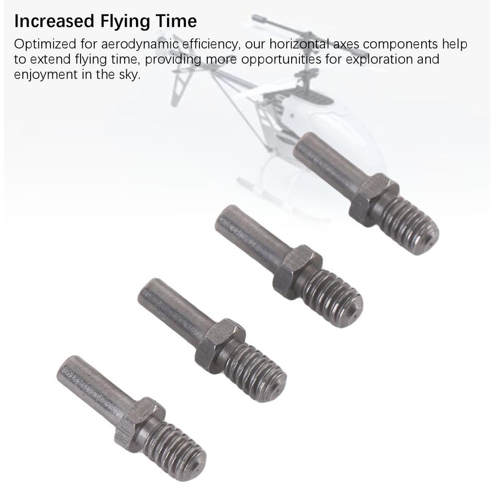 4Pcs RC Plane Horizontal Axes Metal RC Helicopter Horizontal Axes Group for Wltoys XK K124 K170