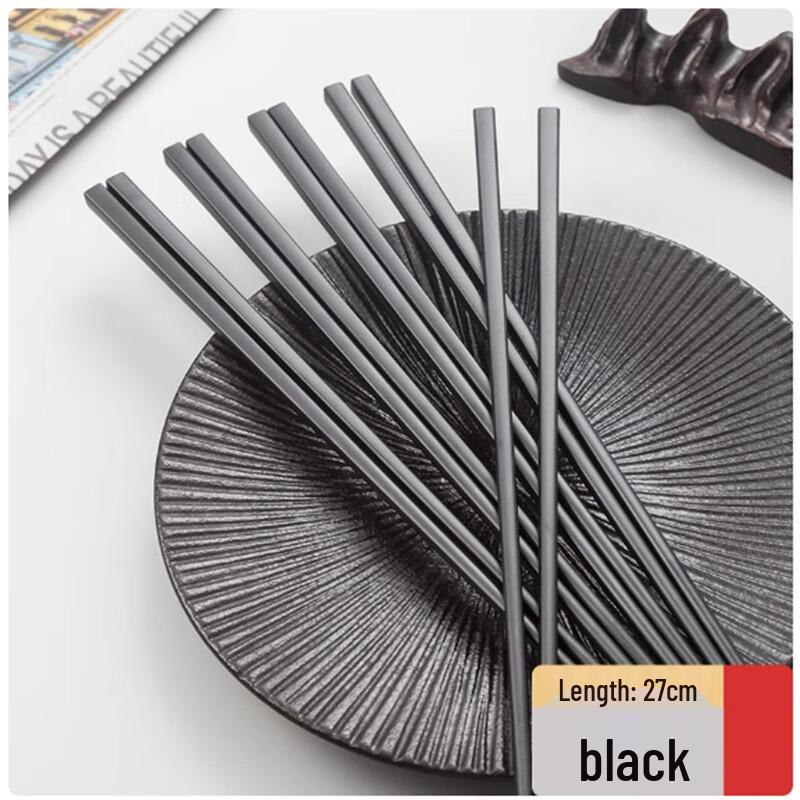 Shengbilai Dark Brown Disposable Plastic Chopsticks