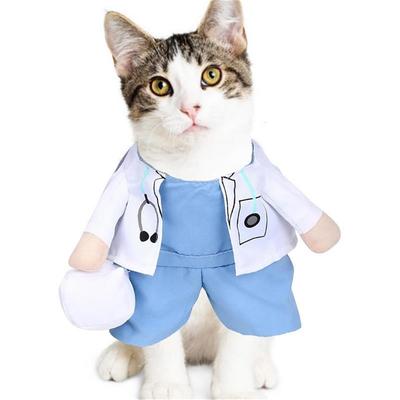 Evcil Köpek Kedi Cadılar Bayramı Kostümü Doktor Hemşire Kostümü Köpek Kot Pantolonu Giysiler Kedi Komik Kıyafet Üniforma
