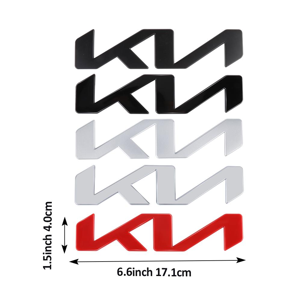 HVEK2 Car Front Hood Bonnet Badge Rear Trunk Emblem Sticker Decoration Auto Accessories For Kia Ceed Rio Cerato Soul Sorento Sportage