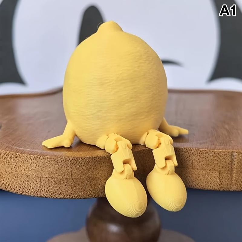 

3D-печатные фигурки фруктов и овощей с подвижными суставами Дизайн лимона и банана Украшения Декор для стола Декор для дома
