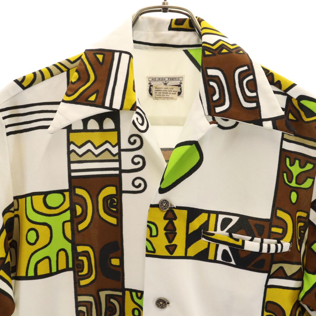 NAPILI 70s Made in Hawaii Vintage Short sleeve Open collar shirt S white Men's Used
