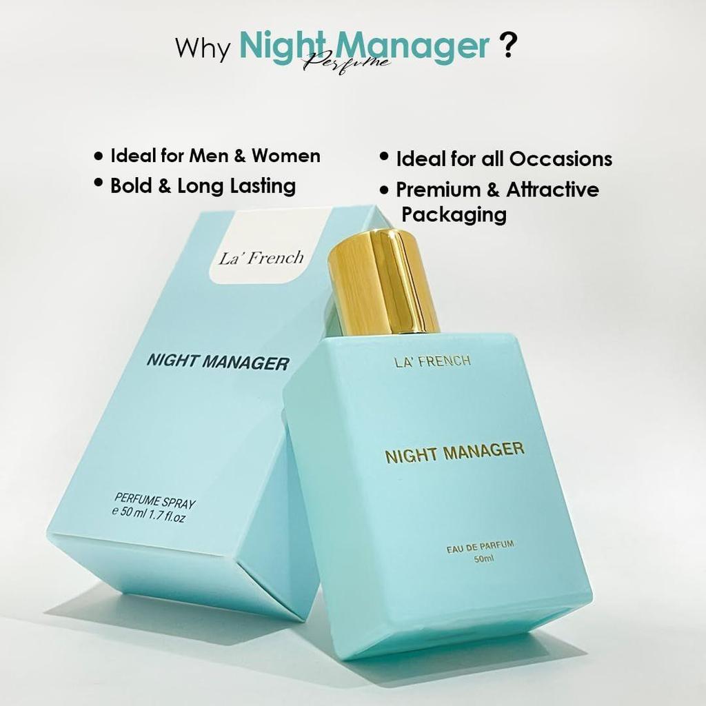 La French Night Manager Unisex Perfume 50ml | Eau de Parfum | Luxury Long-Lasting Perfume