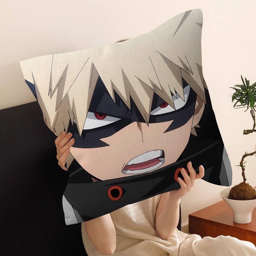 Anime MMy HHero Academia Katsuki Bakugo pillow cover sofa cushion cover home room decoration children gift
