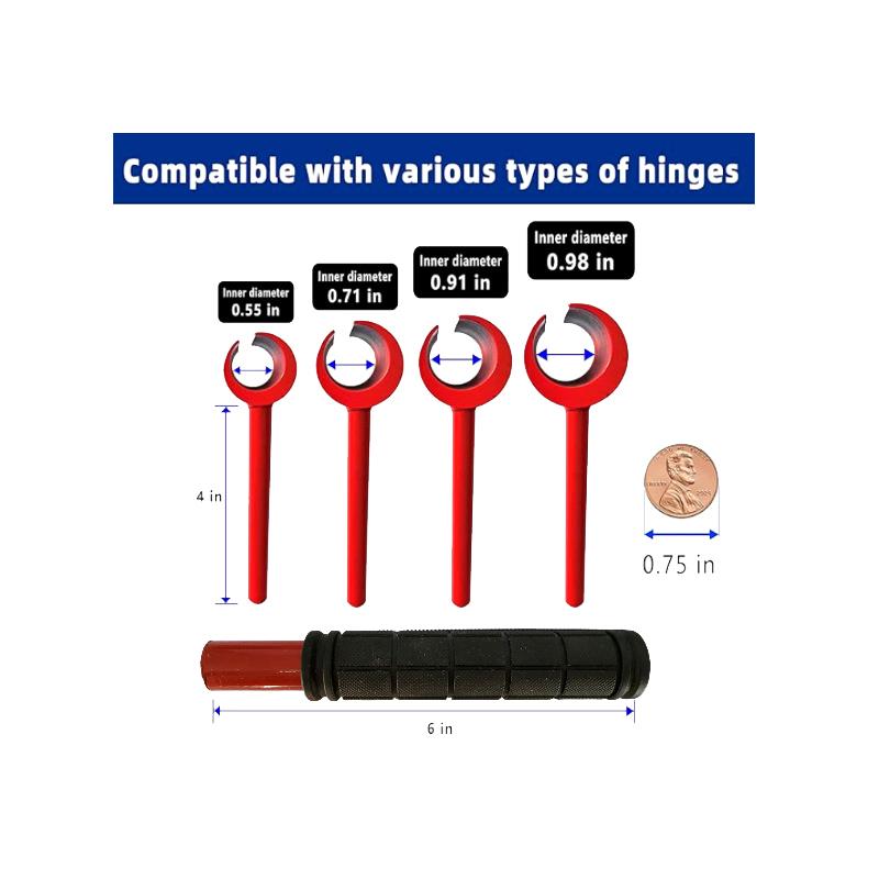4Pcs Upgraded Hinge Gap Adjustment Wrench Set Heavy Door Hinge Adjustment Tool Multi-Size For Door And Cabinet Alignment