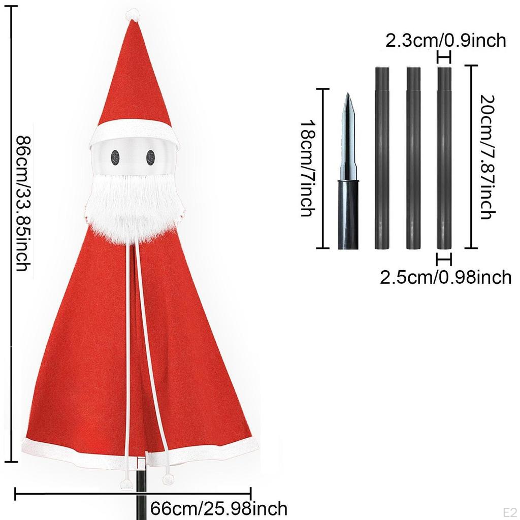 Christmas Santa Claus Decorations Xmas Decor Winter Ornament Accessories Lighted