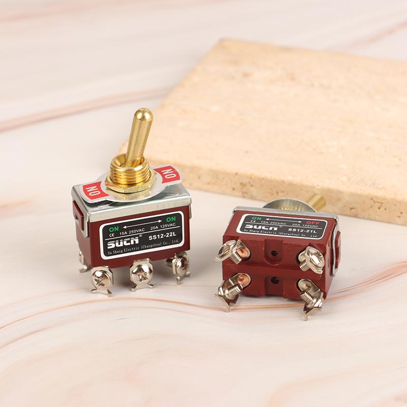 Toggle Switch Welding Straight Leg Rocker Lever Ss12-21L Ss12-13L Ss12-23Fl Ss12-22L 3/4/6 Foot 3/2 Gear Power Toggle Switch