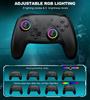 Switch Controller with RGB Macro Hall Effect Turbo 1000mAh High Compatible with Fish Scale Design 6-Color Light, Function, Joystick, Wireless,