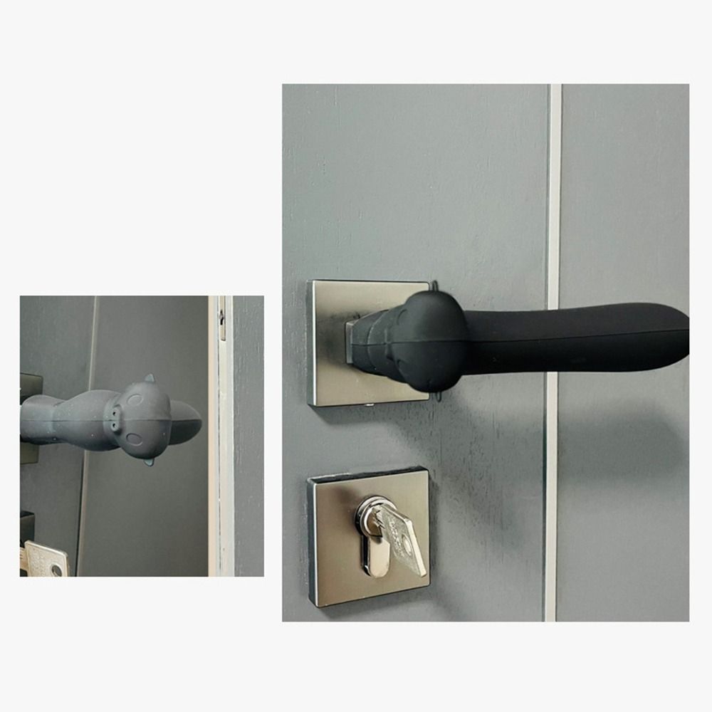 Osłona klamki drzwi antykolizyjna silikonowa podkładka ochronna przenośna osłona klamki dekoracja domu