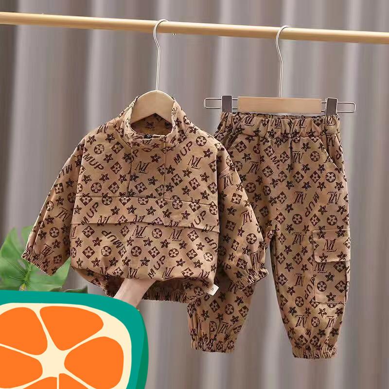 Set di Abbigliamento Autunnale per Bambino in Cotone per Bambini Piccoli Età 1-3 Anni