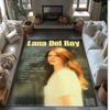 Soft Crystal Velvet Floor Rug,Lana Del Rey Anti Slip Decorative Carpet, Plush Area Mat For Indoor Home Decoration