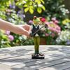 Skurrile Froschstatue Harzfigur für Wohnaccessoire Dekorative Tierskulptur