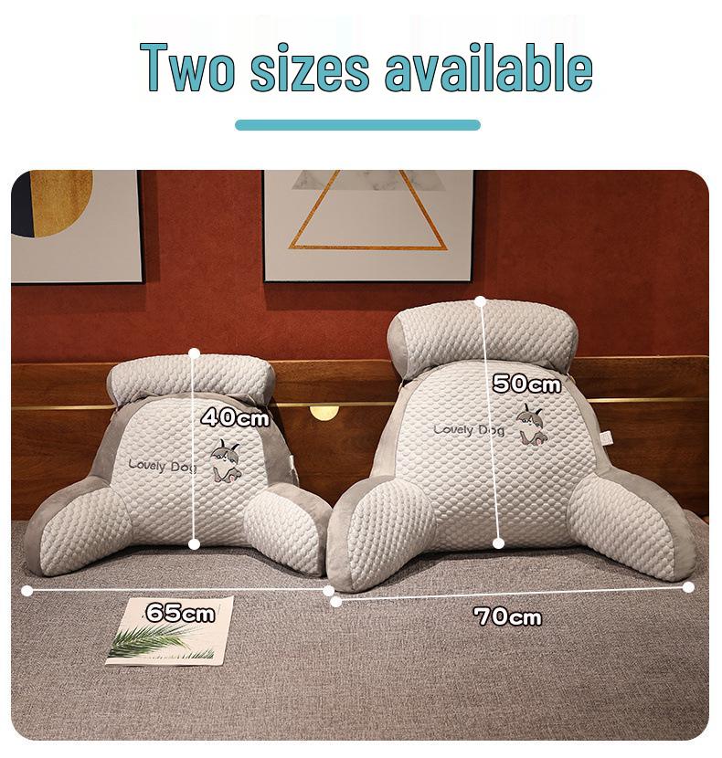 Large Soft Headboard Cushion and Lumbar Support Pillow for Bed, Sofa, or Office