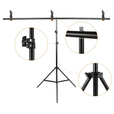 Andoer 1,5 * 2 m / 5 * 7 Fuß grüner Hintergrundbildschirm Chromakey-Hintergrundfotografie-Kit mit