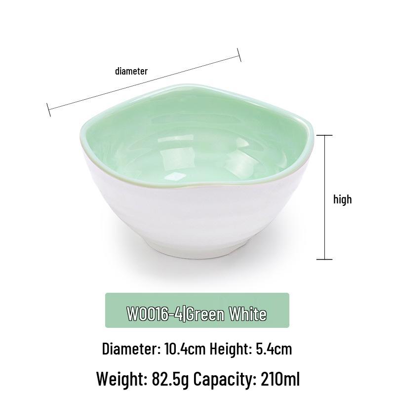 Melamine Imitation Porcelain Square Plastic Bowl for Restaurants and Hotels - Perfect for Fast Food, Barbecue, Bibimbap, and Desserts.