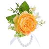 Simulated Rose Wrist Corsage Artificial Rose Wedding Boutonniere for Groom Bridesmaid Wedding Bridal Showers Proms