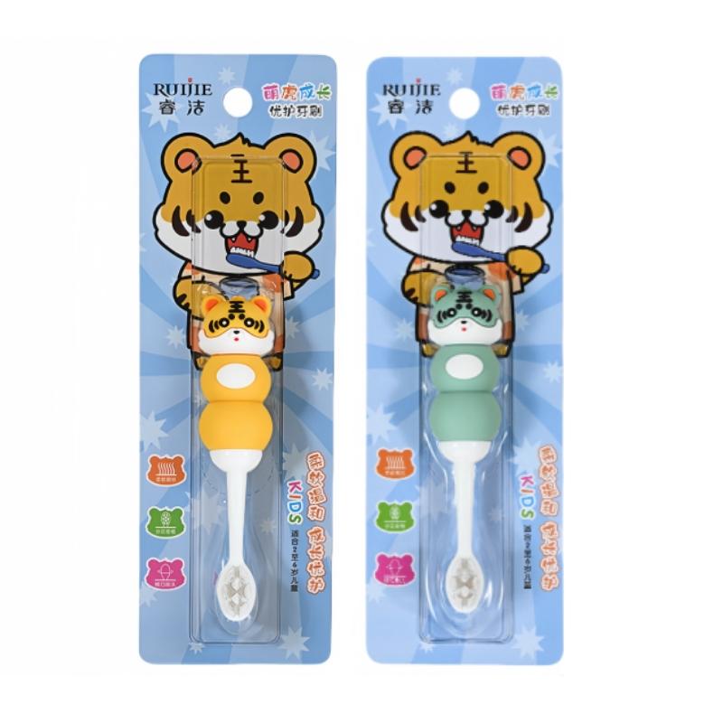 Wholesale Animal-Shaped Ultra Soft Bristles BPA Free Manual Kids Toothbrush Ergonomic Gum Care Colorful Children s