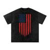 USA Flag Jets | Snow Washed Oversized Cotton T-Shirt and kids shirt
