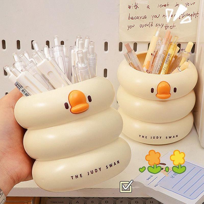 Creative Pen Holder Cartoon Cute Cartoon Pencil Holder Durable Pencil Case Home Office Desktop Decoration Student Stationery