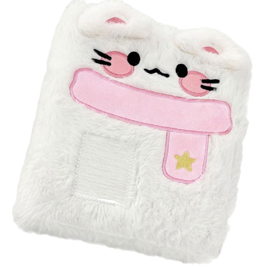 A6 Kpop Photocard Binder Cover Cute Dog Cats Plush Refillable Pages 6 Rings Cartoon Binder Photo Album Shell Organizers